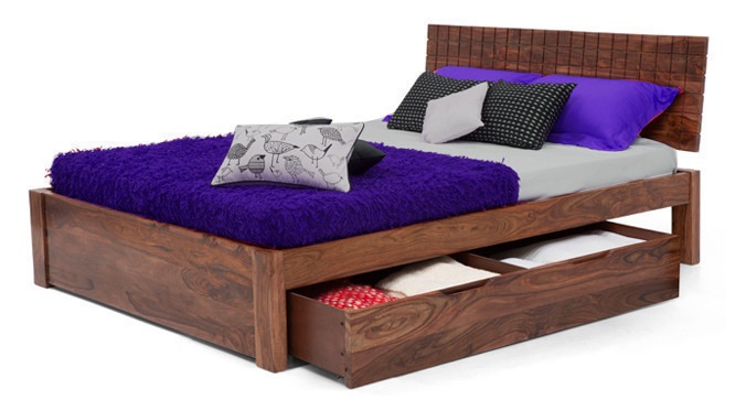 Persia Storage Bed (TeakFinish)